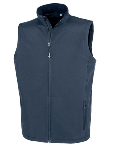 RES-R902M-Mens Recycled 2-Layer Printable Softshell Bodywarmer